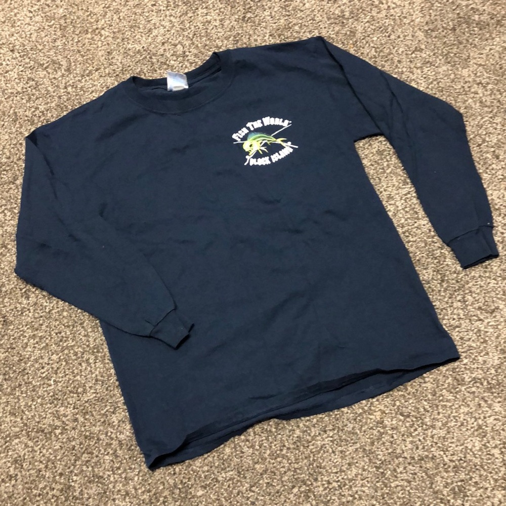 Fish The World Block Island Long Sleeve Tee